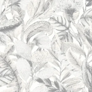 Papel de Parede - 1020210 - Folhagem cinza