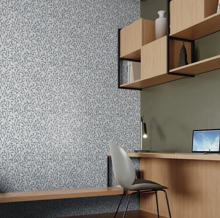 Papel De Parede Bobinex Revoada - 4426 - Galhos de oliveira azul marinho - Imagem 2