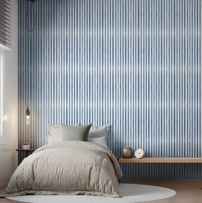 Papel De Parede Bobinex Revoada - 4429 - Listrado azul marinho - Imagem 2