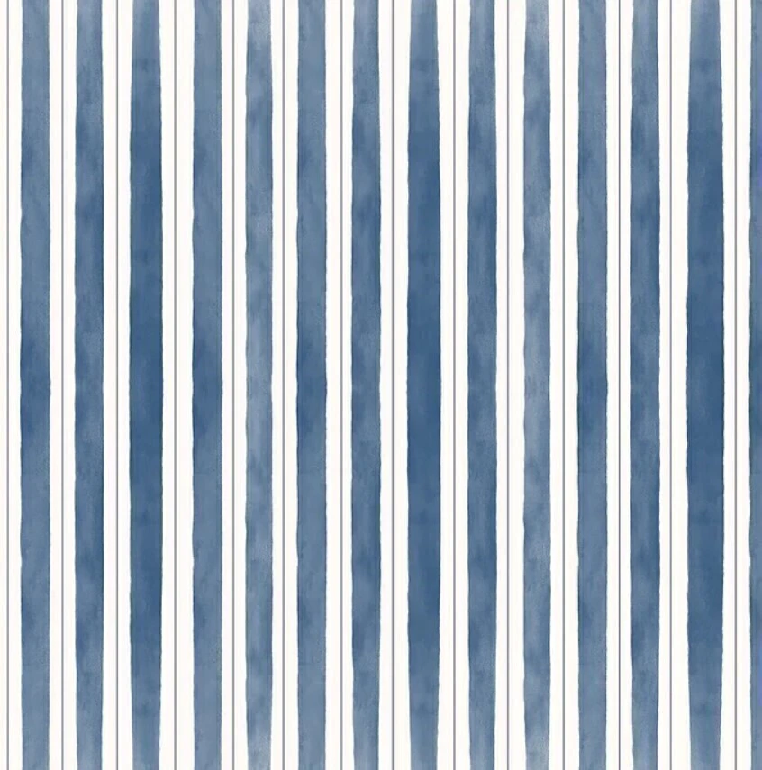 Papel De Parede Bobinex Revoada - 4429 - Listrado azul marinho