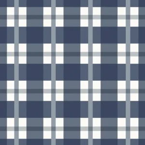 Papel De Parede Bobinex Revoada - 4453 - Xadrez Clássico Azul e Cinza
