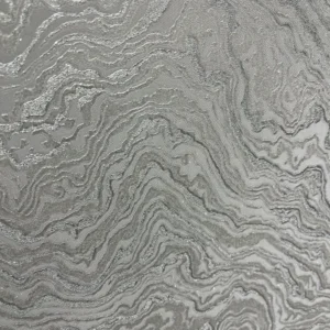 Papel de Parede Kantai - 4A095602R - Mármore cinza com glitter