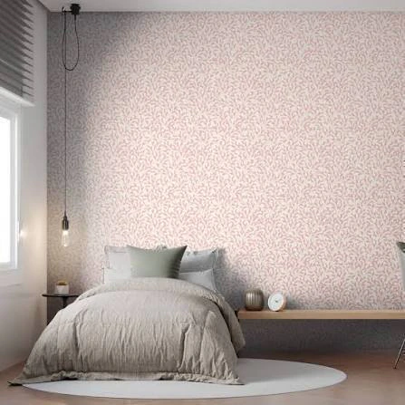 Papel De Parede Bobinex Revoada - 4438 - Galhos de oliveira rosa milk shake - Imagem 2