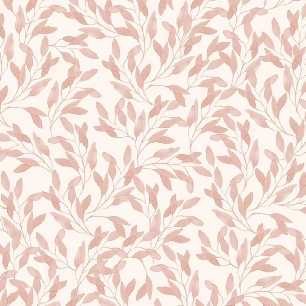 Papel De Parede Bobinex Revoada - 4438 - Galhos de oliveira rosa milk shake