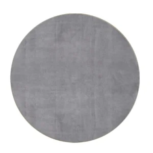 Tapete Carino Cor 04 Cinza Redondo 1,60m