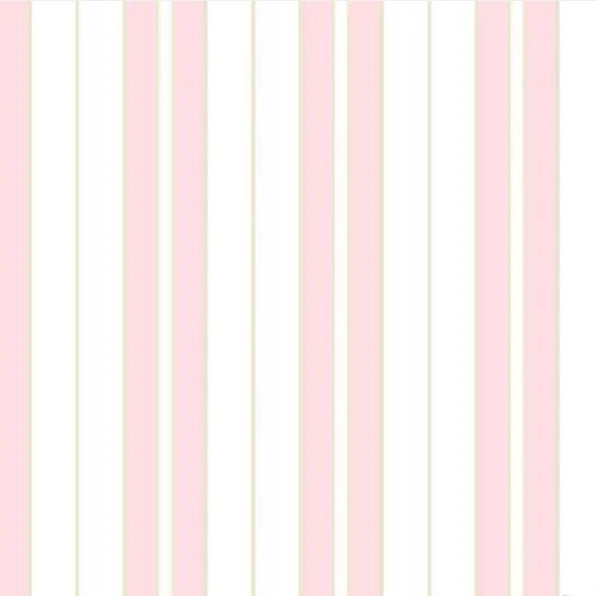 Papel De Parede Kantai YOYO - YY205402R - Listrado off rosa prata